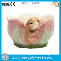 Squirrel and flower shape child Candy Bowl for children's day